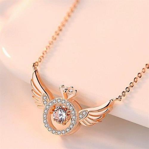 Feather Crown Shape Korean Necklace - 